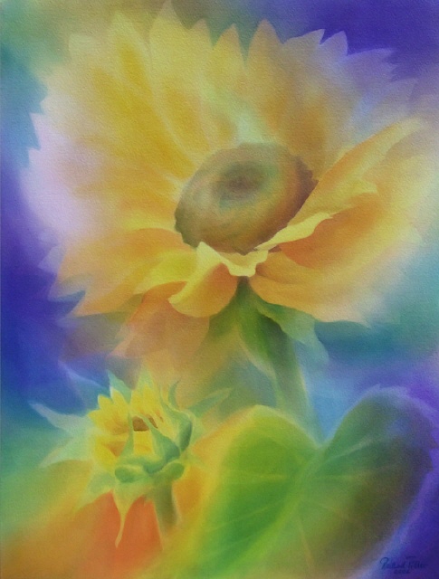 SONNENBLUMEN - Roland Tiller  50x65cm 